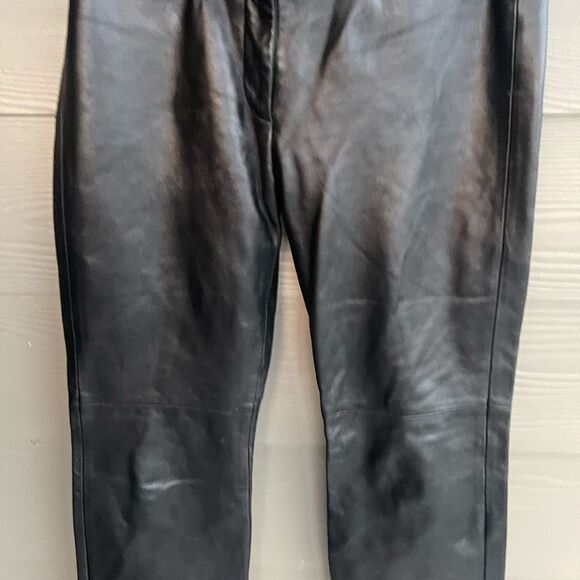 EUC BCBG Max Azria 100% genuine leather pants - Picture 3 of 12